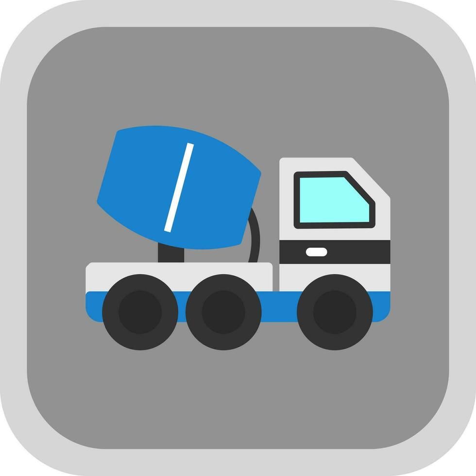 Cemment truck Vector Icon Design