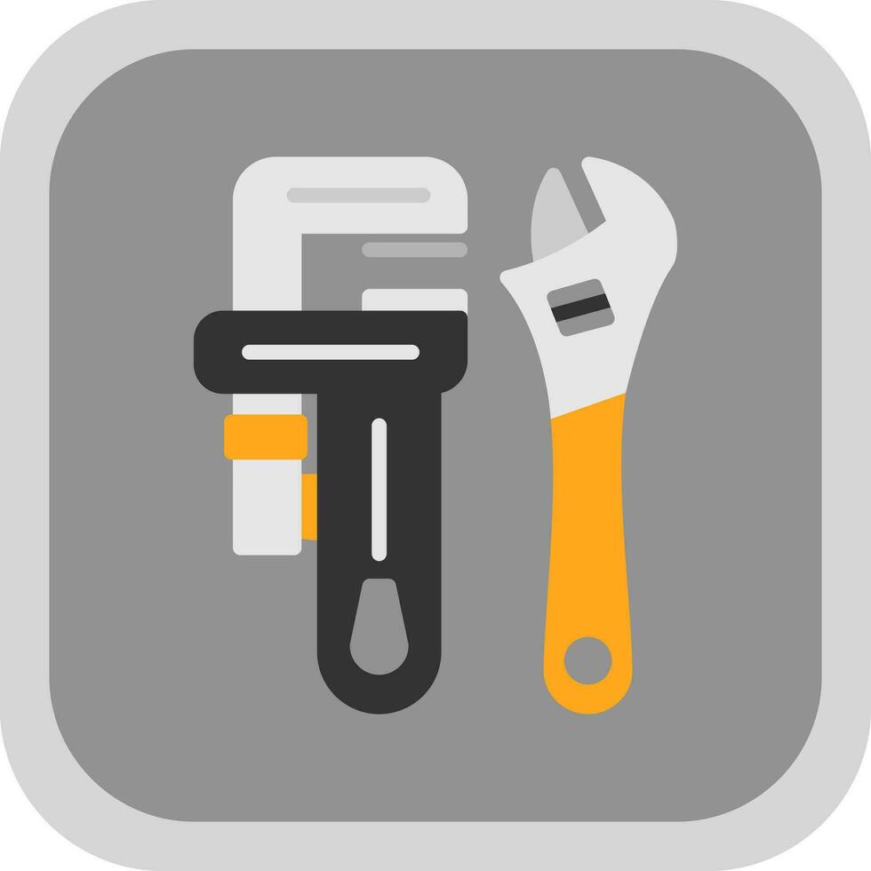Pipe wrench Vector Icon Design