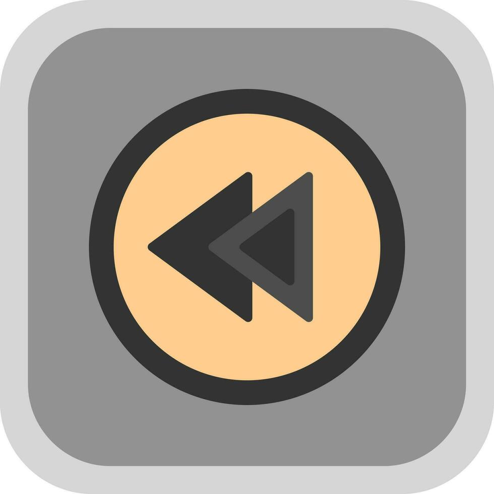 Rewind Vector Icon Design