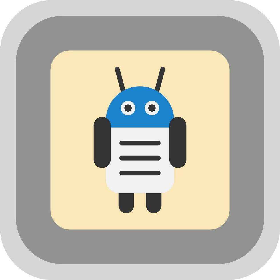 Android Character Vector Icon Design