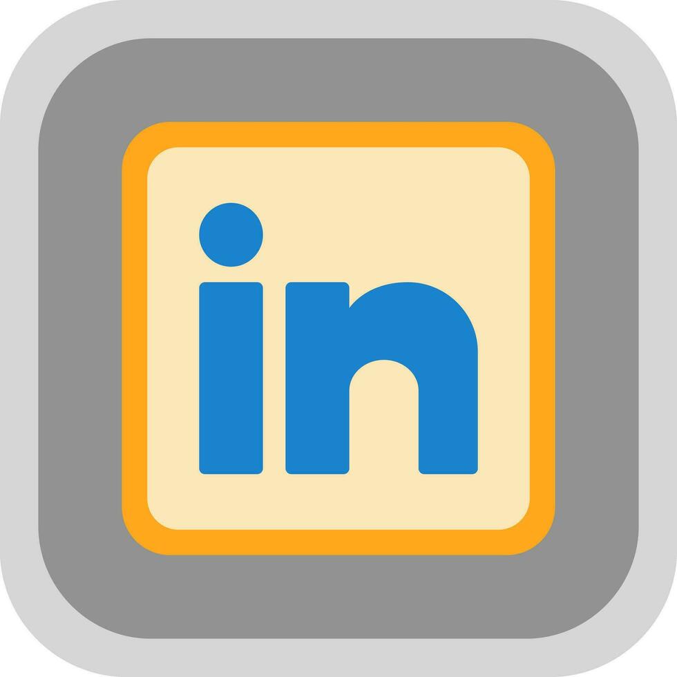 linkedin vector icono diseño