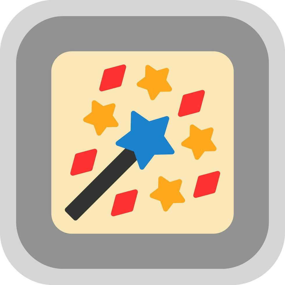 Magic Wand Vector Icon Design