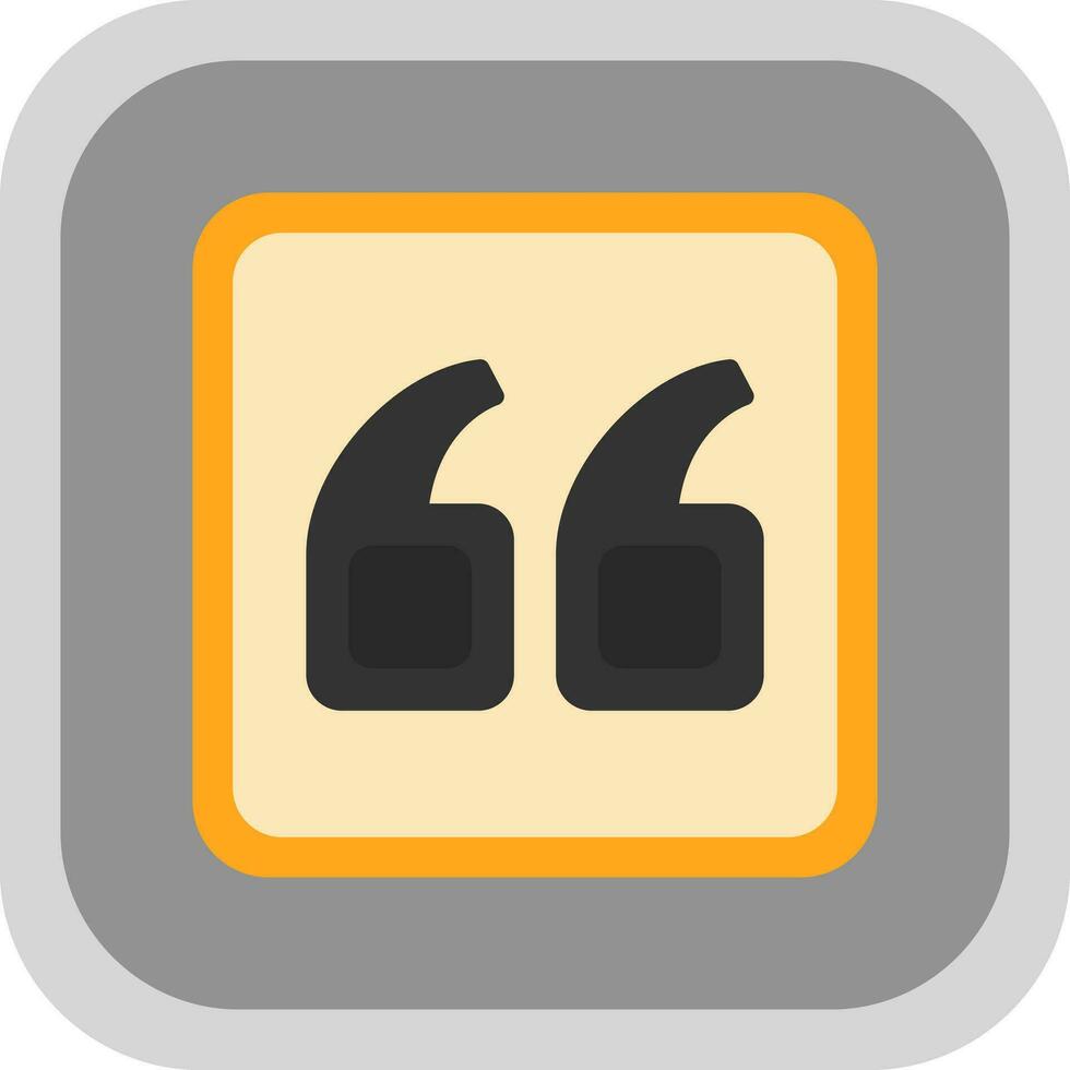 Quote Left Vector Icon Design