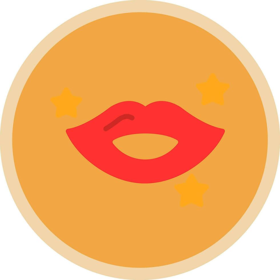 Lips Vector Icon Design