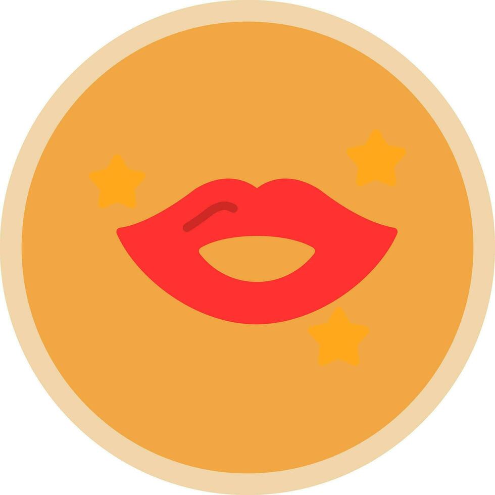 Lips Vector Icon Design