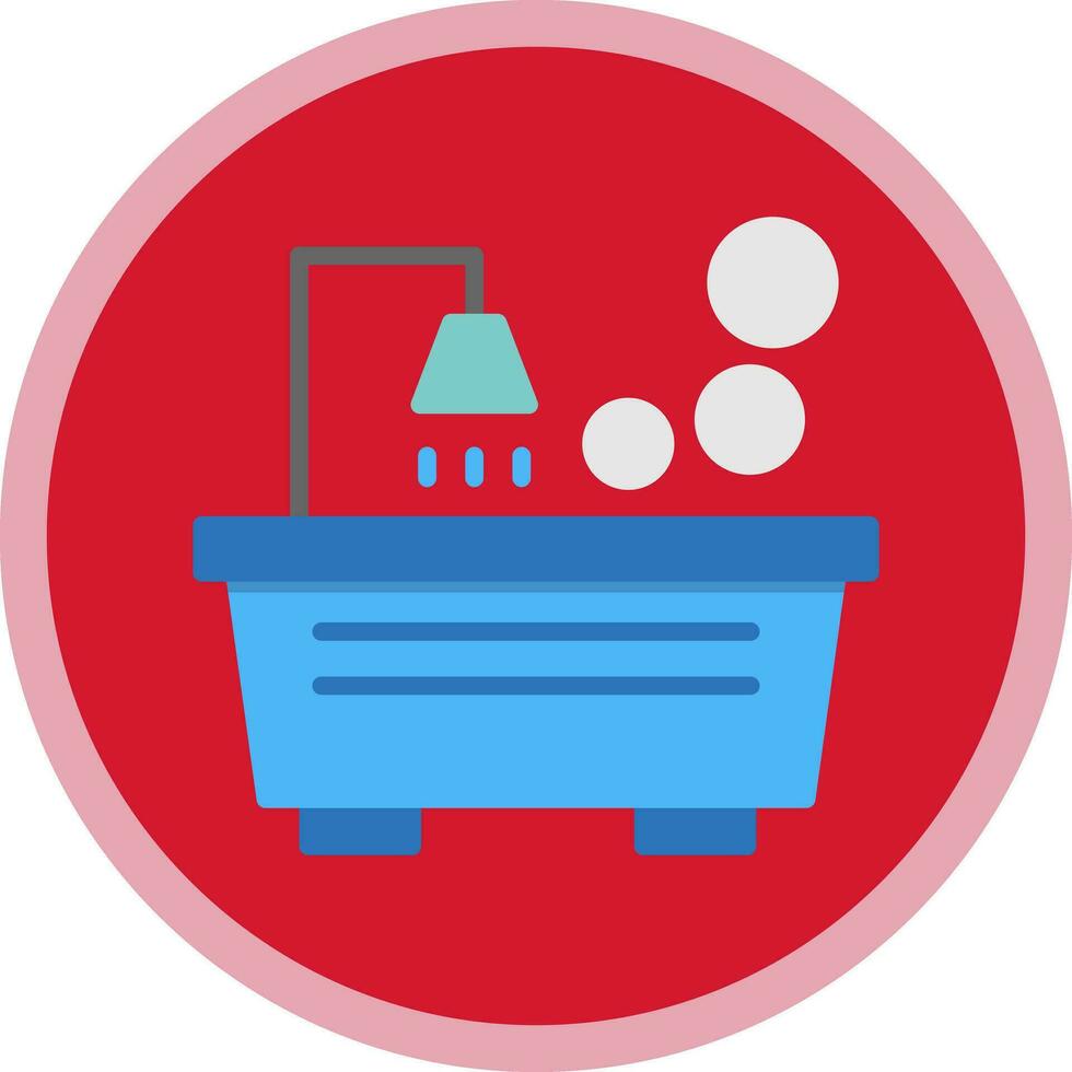 Tub Vector Icon Design