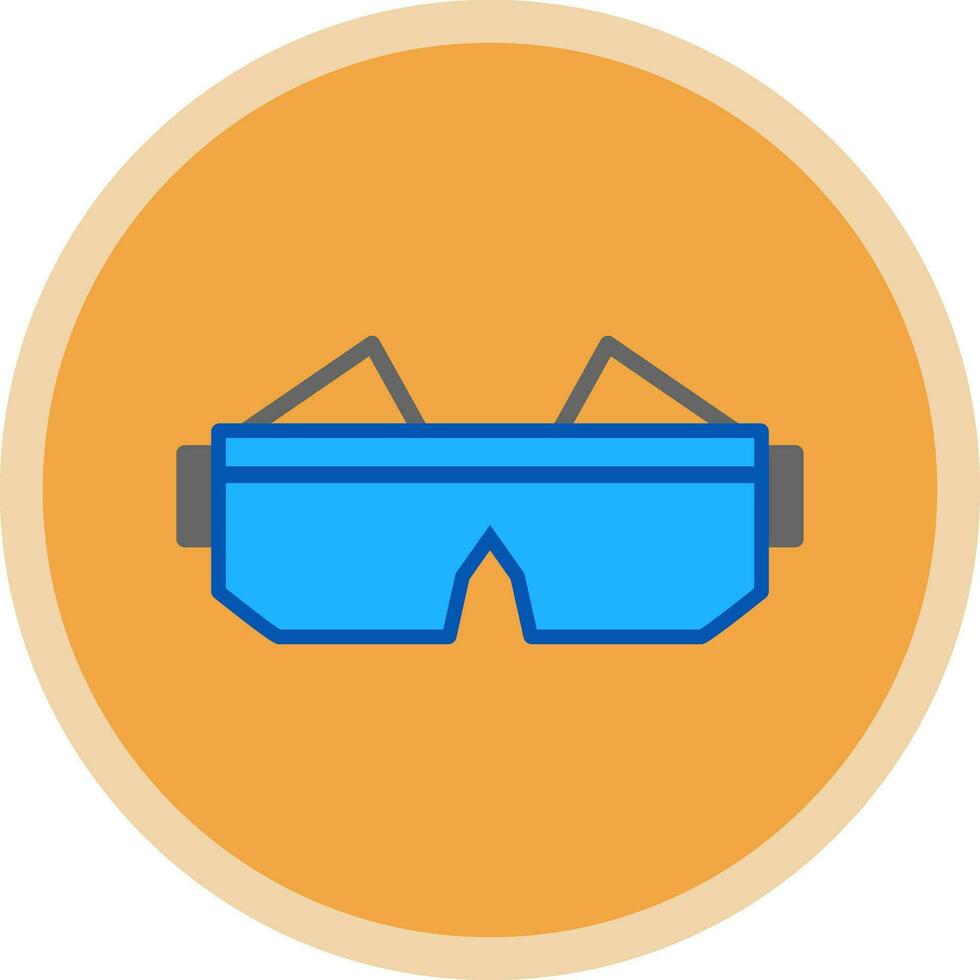 la seguridad gafas de protección vector icono diseño