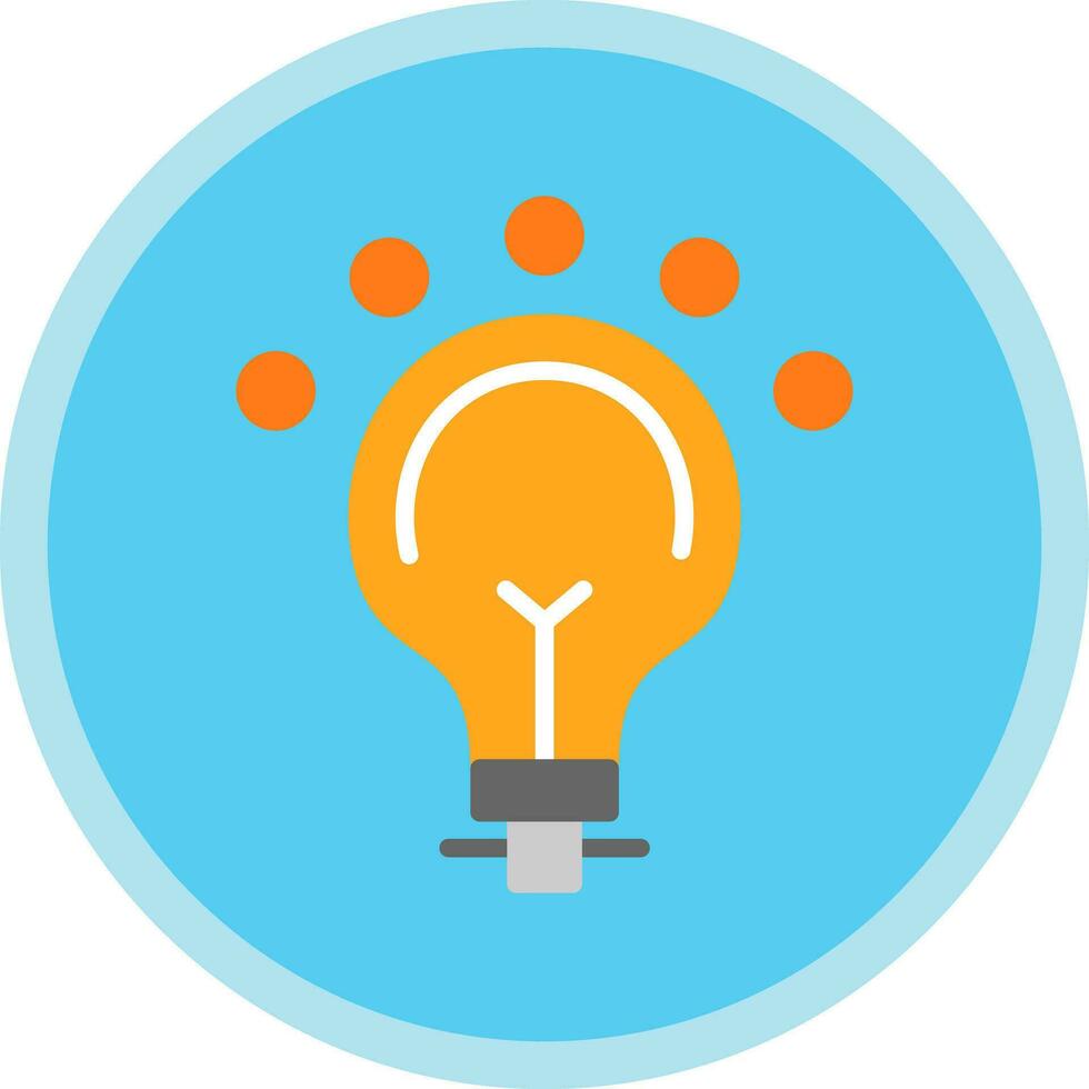 LED Bulb Vector Icon Design