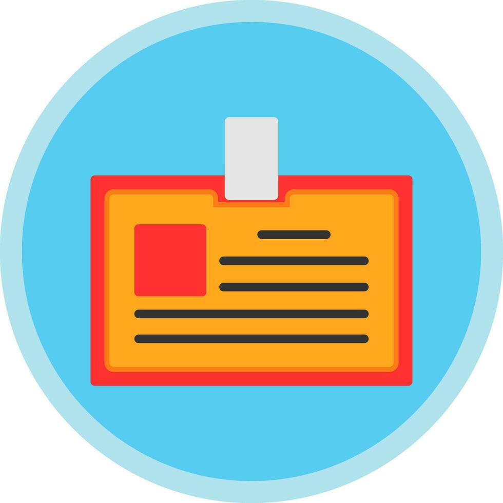 Identification card Vector Icon Design