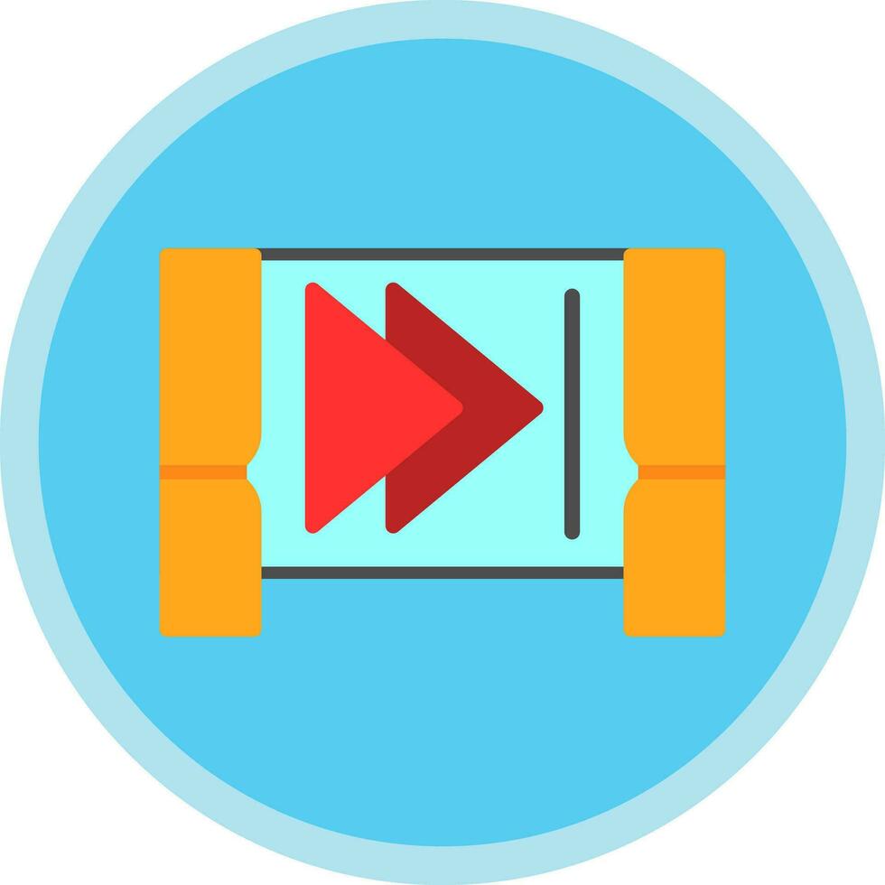Step forward Vector Icon Design
