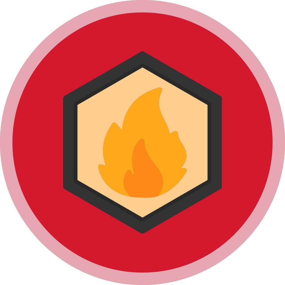 Inflamable Vector Icon Design