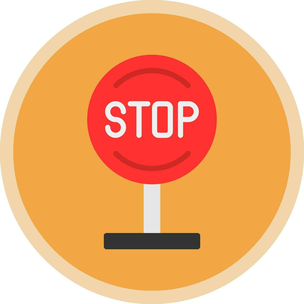 Stop Vector Icon Design