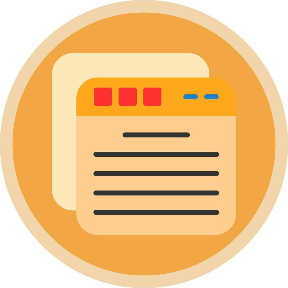 Tabs Vector Icon Design