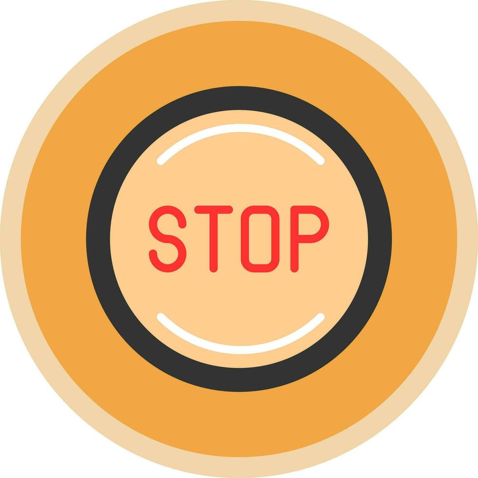 Stop Vector Icon Design