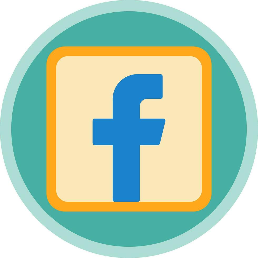 Facebook logo vector icono diseño