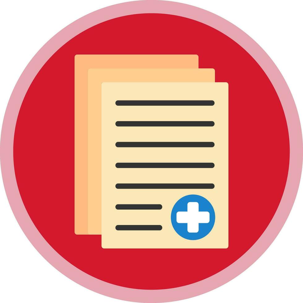 Medical report Vector Icon Design