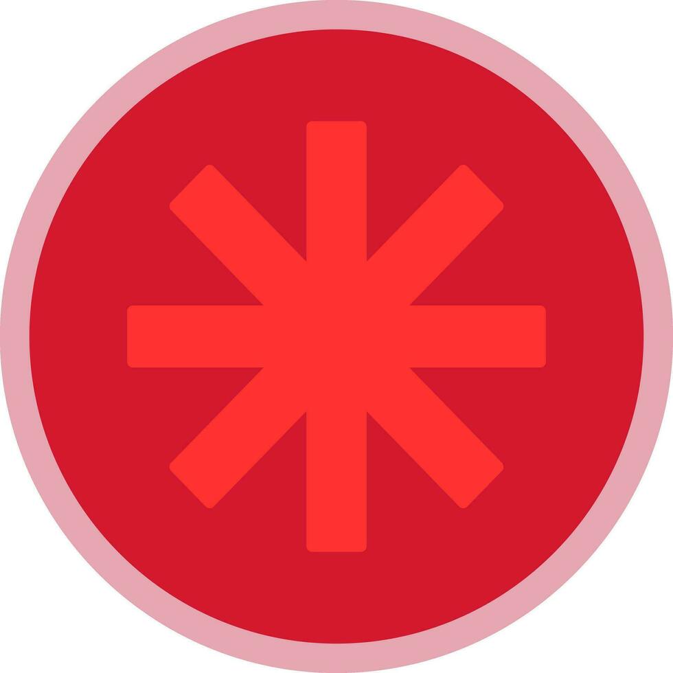 Asterisk Vector Icon Design