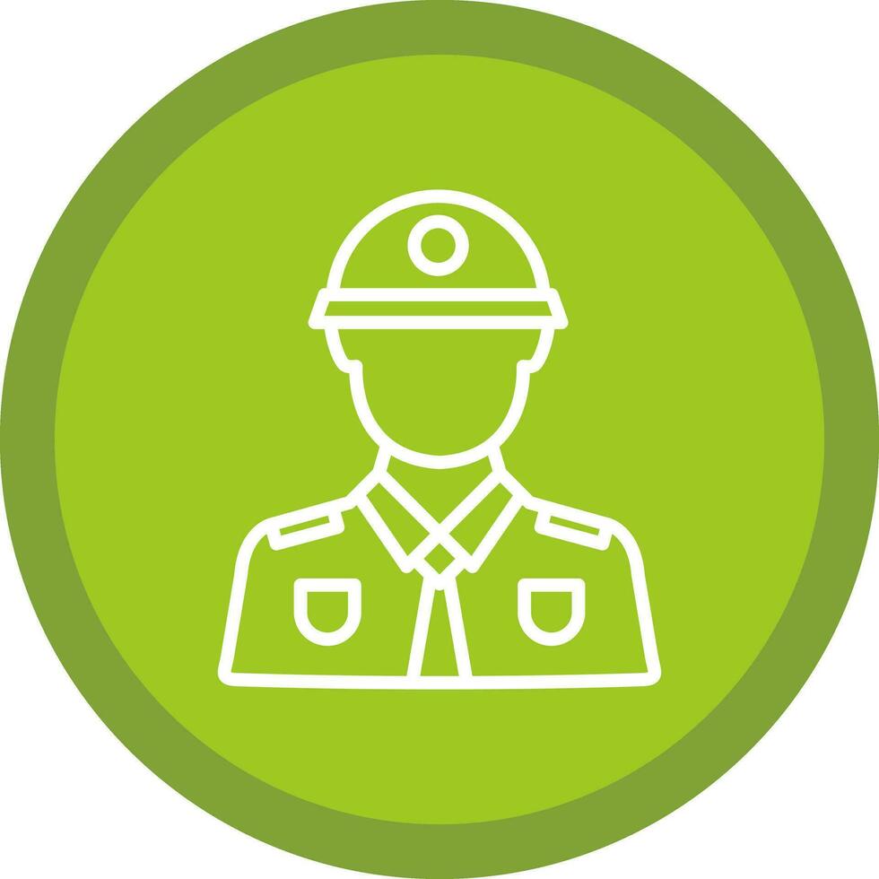 Soldier Vector Icon Design