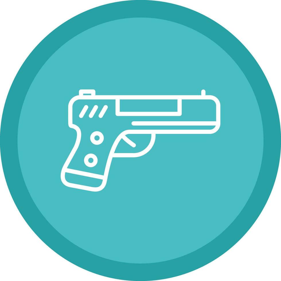 Handgun Vector Icon Design