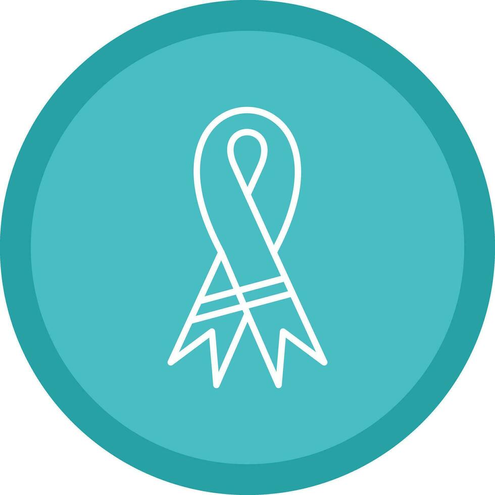 Purple ribbon Vector Icon Design