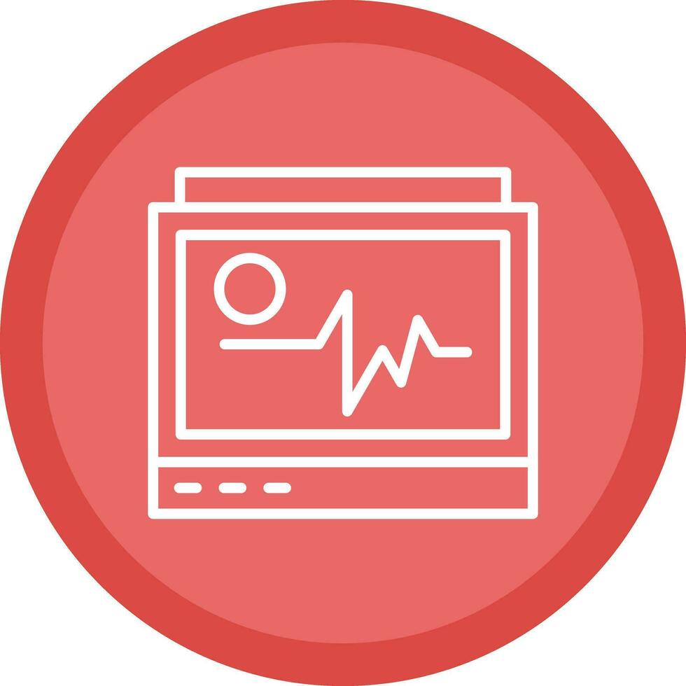 diseño de icono de vector de monitor de ecg