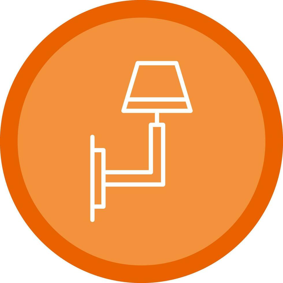 Wall Light Vector Icon Design