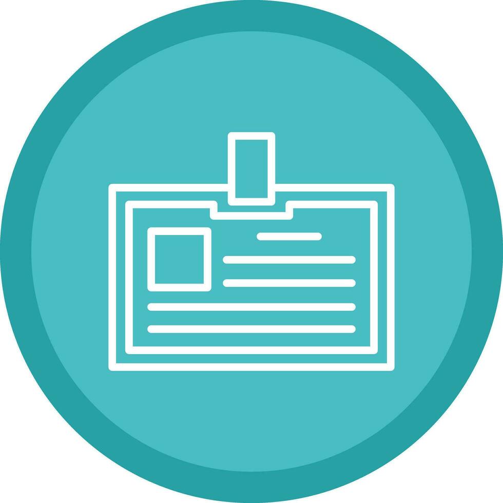 Identification card Vector Icon Design