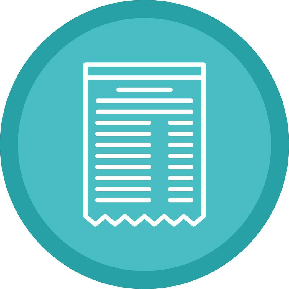 Receipt Vector Icon Design