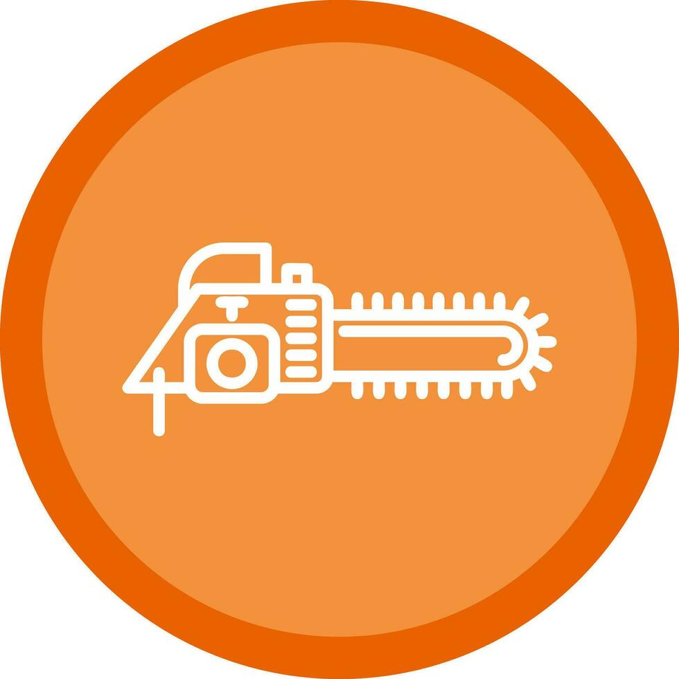 Chain saw Vector Icon Design