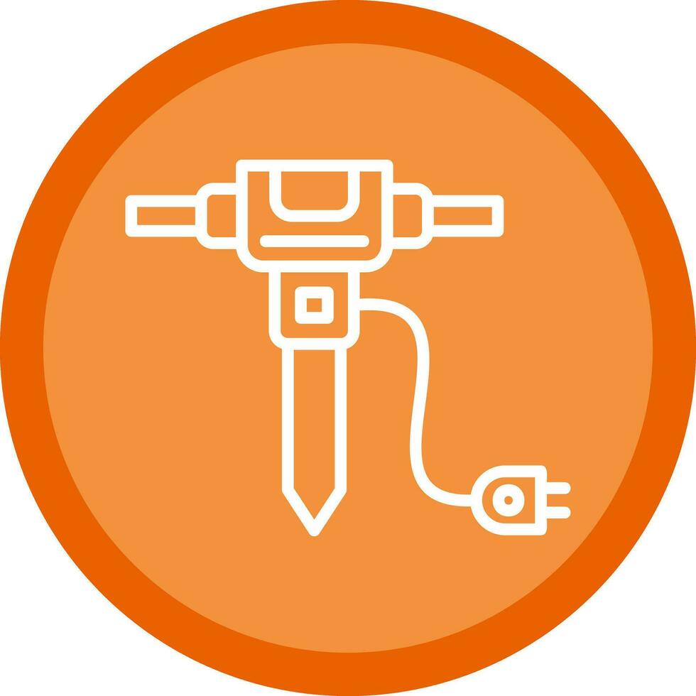 Jackhammer Vector Icon Design