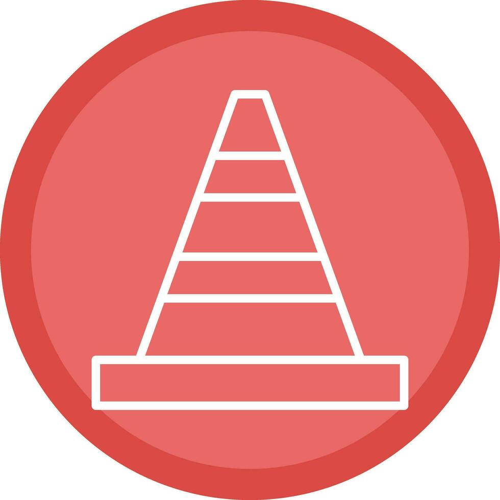 Traffic cone Vector Icon Design