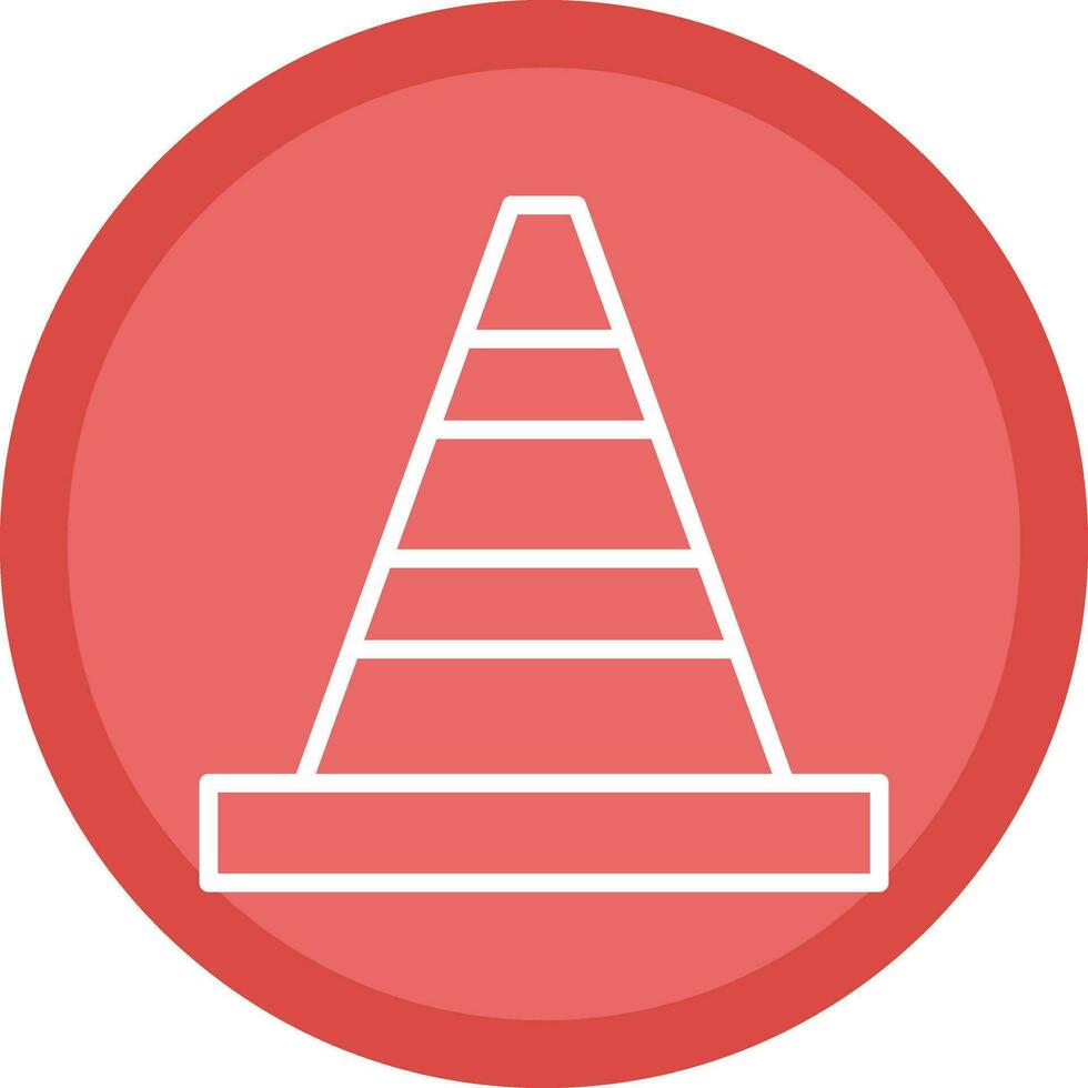 Traffic cone Vector Icon Design