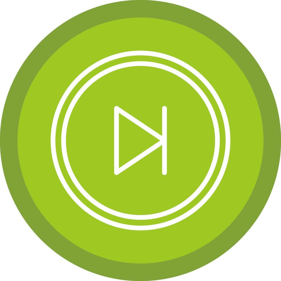Skip Vector Icon Design