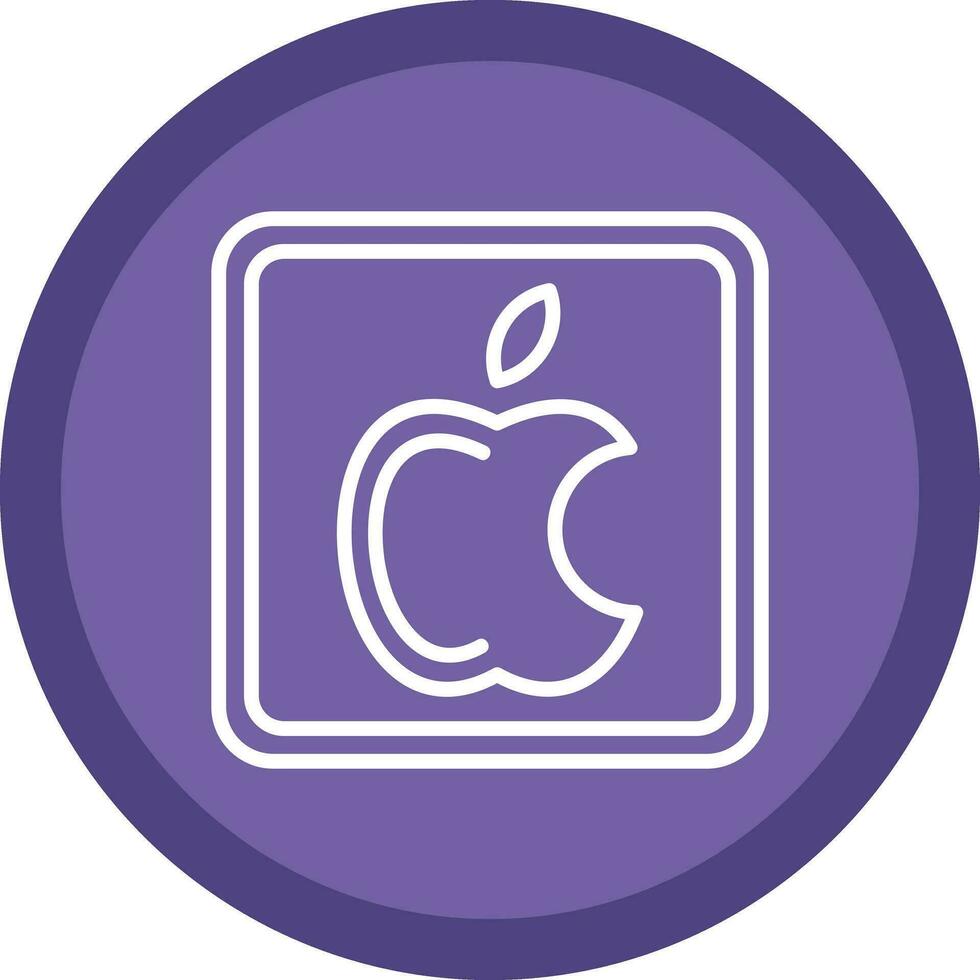 manzana logo vector icono diseño