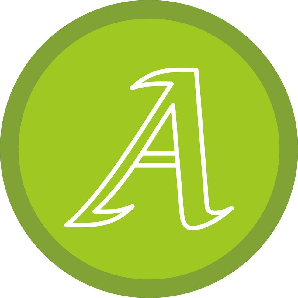 Letter A Vector Icon Design