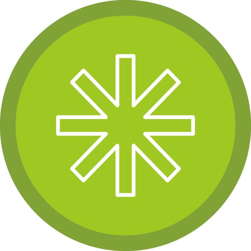 Asterisk Vector Icon Design