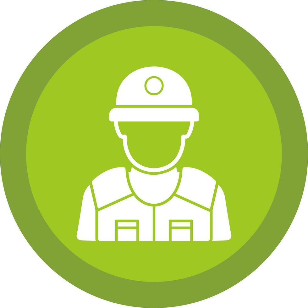 Riot police Vector Icon Design