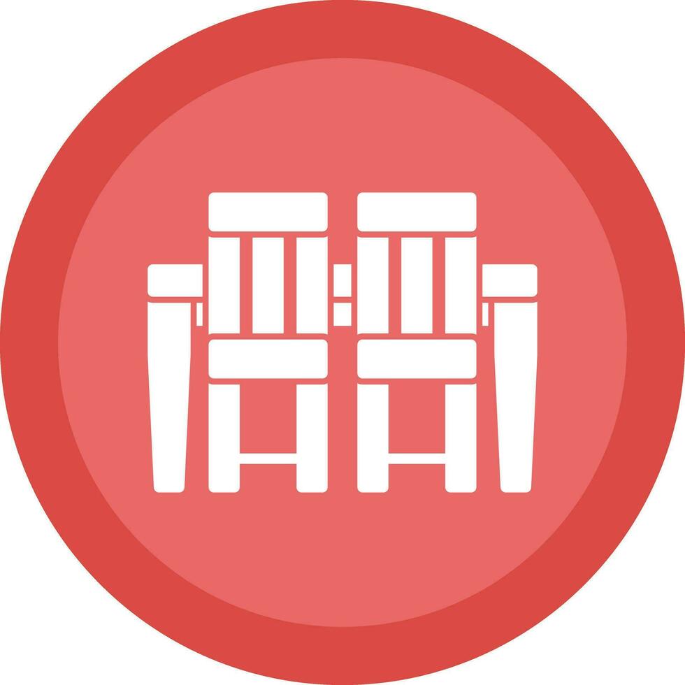 Dining Table Vector Icon Design