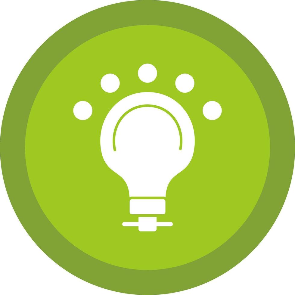 LED Bulb Vector Icon Design