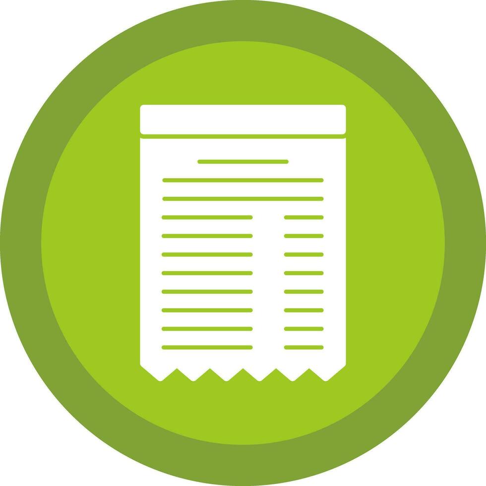 Receipt Vector Icon Design