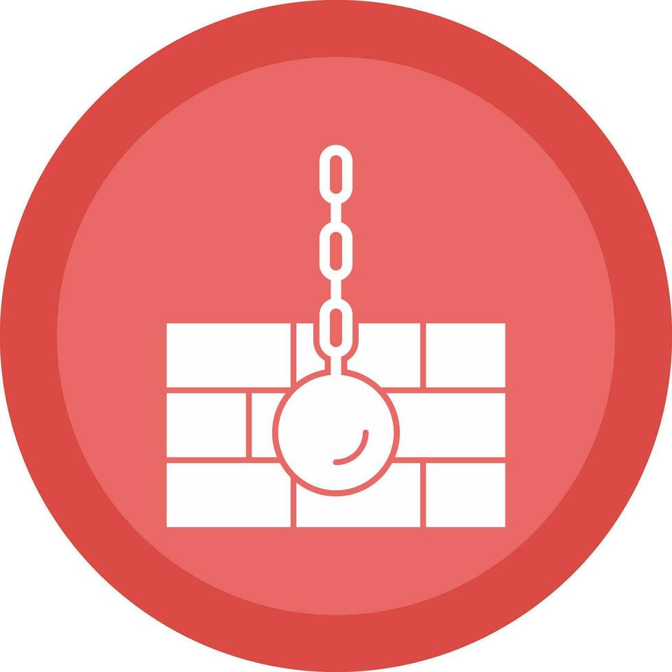 Wrecking ball Vector Icon Design
