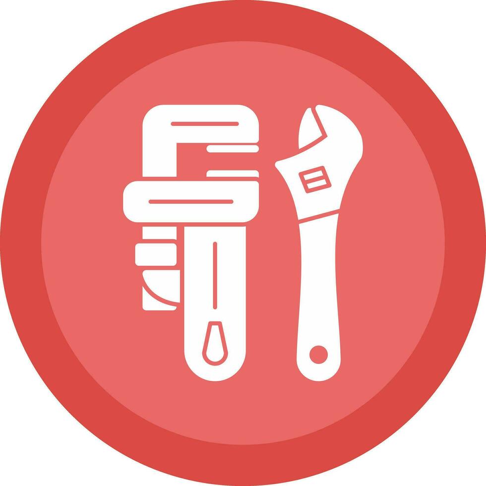 Pipe wrench Vector Icon Design