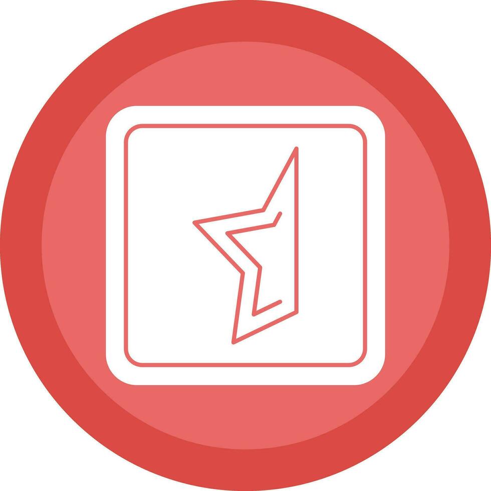 Half Star Vector Icon Design