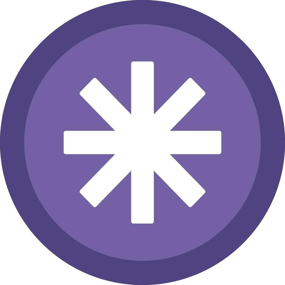 Asterisk Vector Icon Design