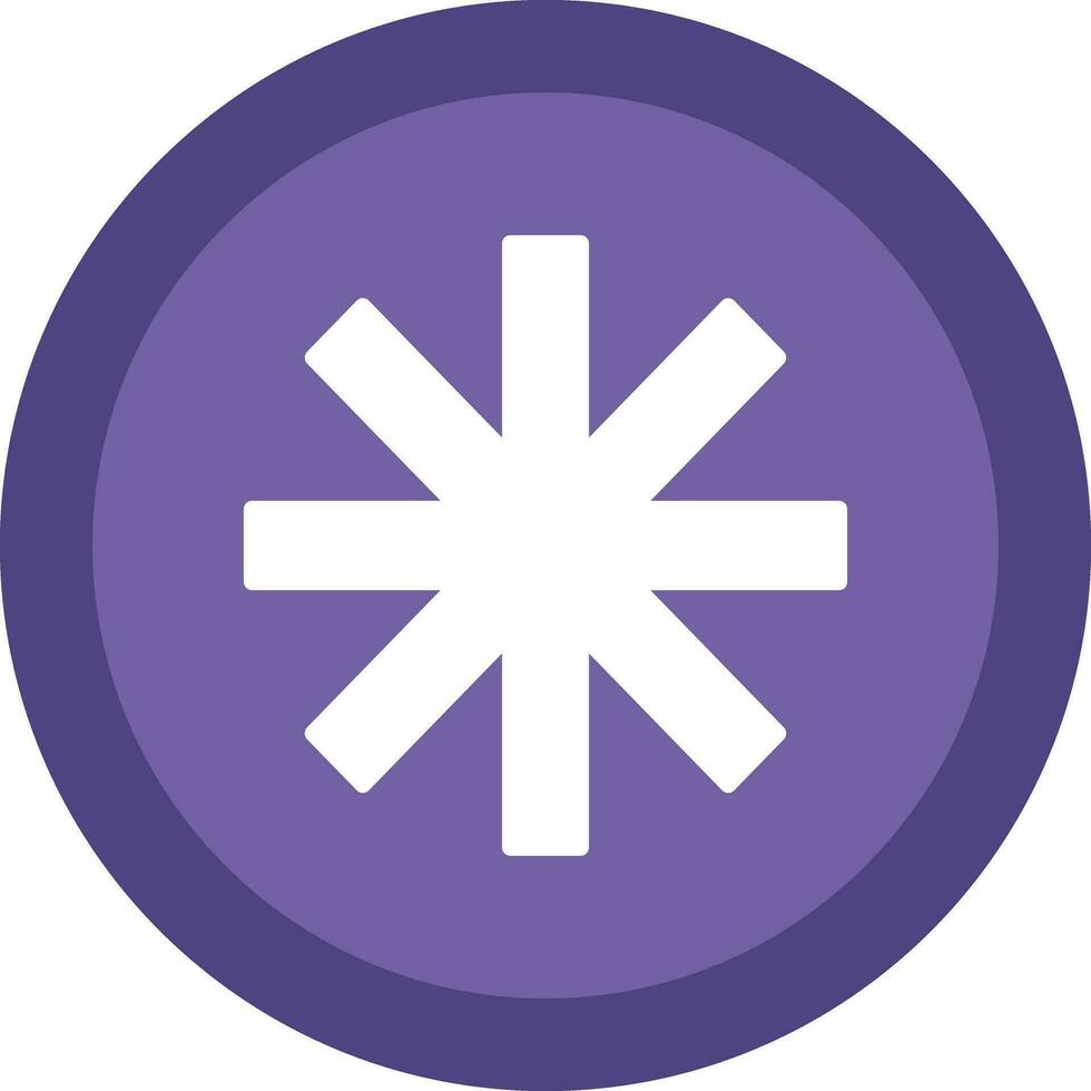 Asterisk Vector Icon Design