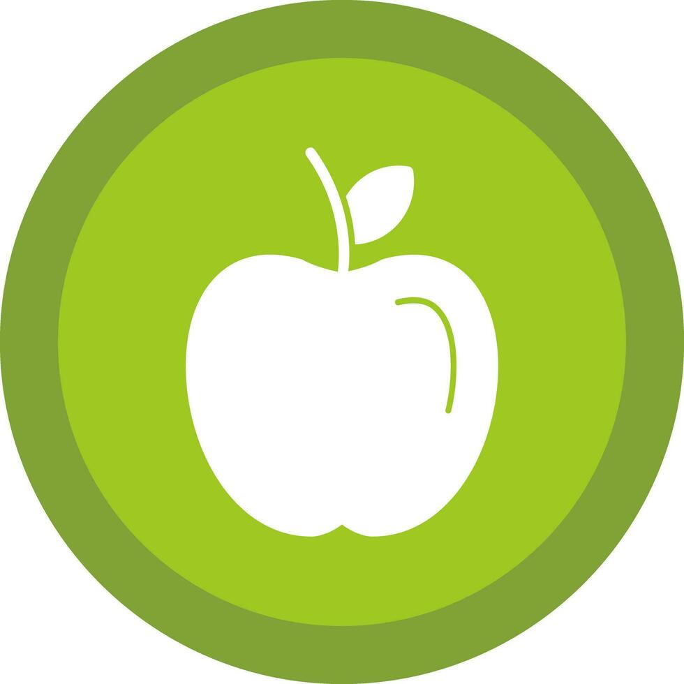 Apple fruit Vector Icon Design