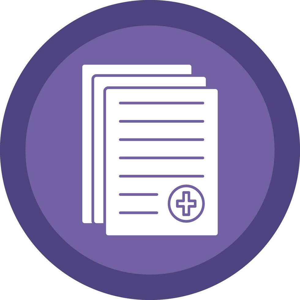 Medical report Vector Icon Design