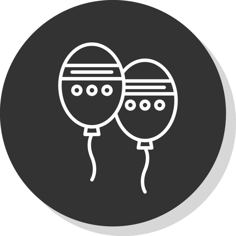 diseño de icono de vector de globo