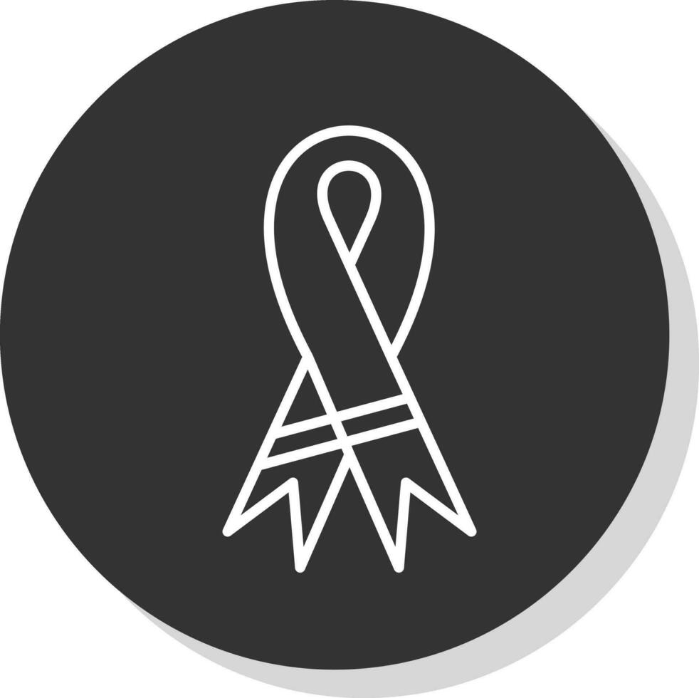 Purple ribbon Vector Icon Design