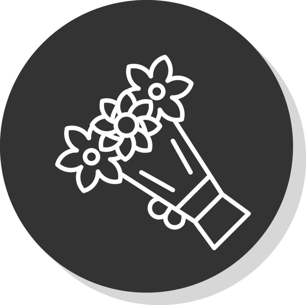 Bouquet Vector Icon Design